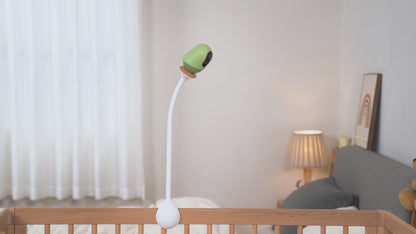 WiFi Smart Baby Monitor with Baby Monitor Crib Mount, Auto Tracking, Cry & Sleep Detection with AI, 3k Ultra Hd Camera, Moments Capture, Works with iOS & Android Smart Phone App
