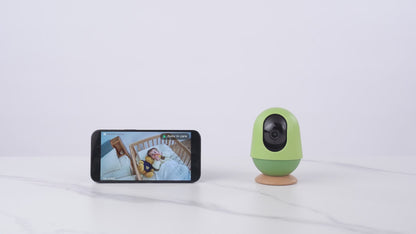 WiFi Smart Baby Monitor with Baby Monitor Crib Mount, Auto Tracking, Cry & Sleep Detection with AI, 3k Ultra Hd Camera, Moments Capture, Works with iOS & Android Smart Phone App